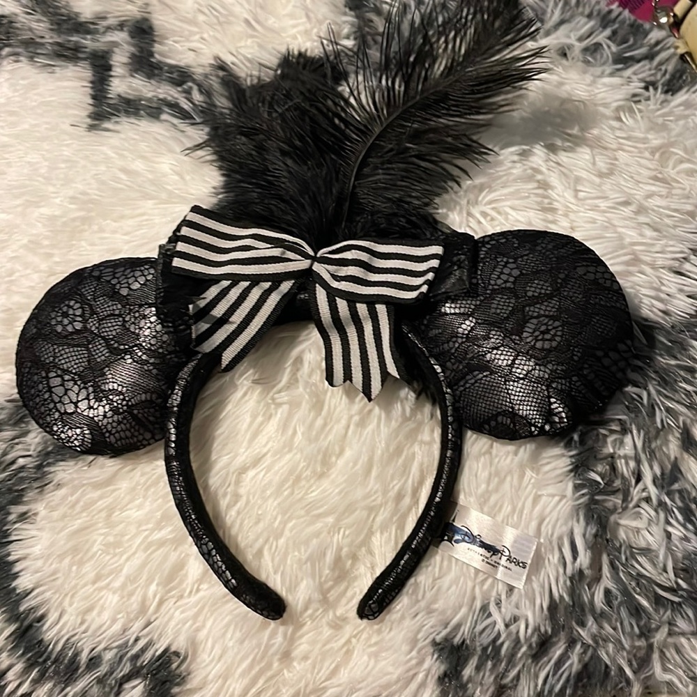 Black Halloween Minnie Ears